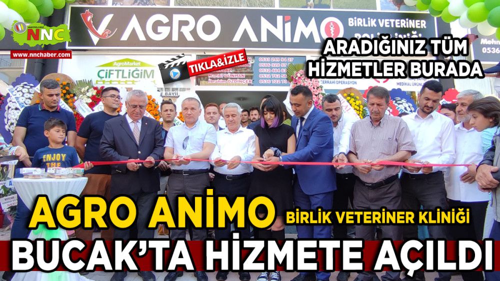 Agro Animo Birlik Veteriner Kliniği Bucak'ta Hizmete Açıldı