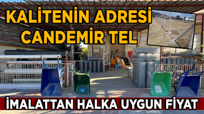 Bucak'ta Candemir Tel'de imalattan halka uygun fiyat