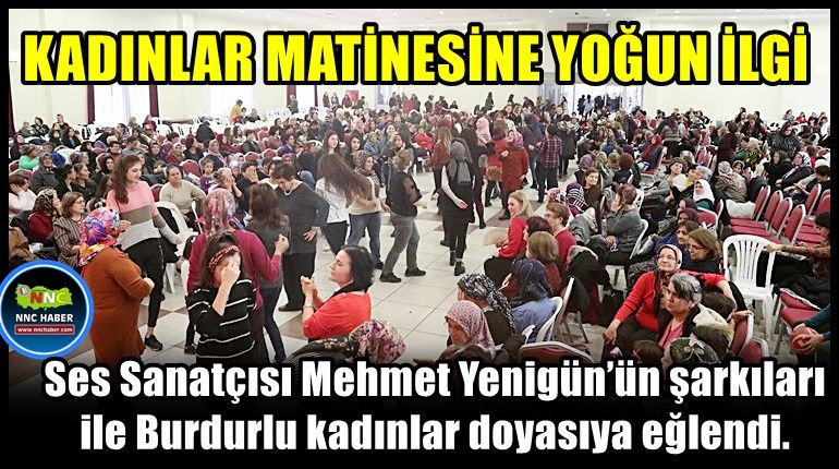 Burdur Belediyesi tarafından Yeni Yıl öncesi Kadınlar Matinesi düzenlendi.