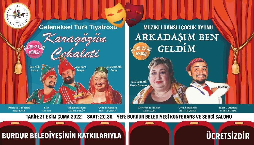 Burdur Belediyesinden Tiyatro etkinliği
