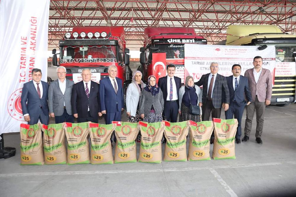 Burdur'da %75 hibeli tohumluk dağıtım töreni