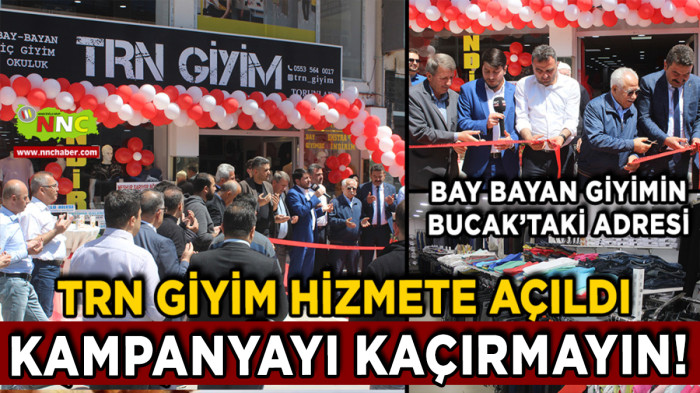 TRN Giyim Bucak'ta Hizmete Açıldı Dev Kampanyayı Kaçırmayın!