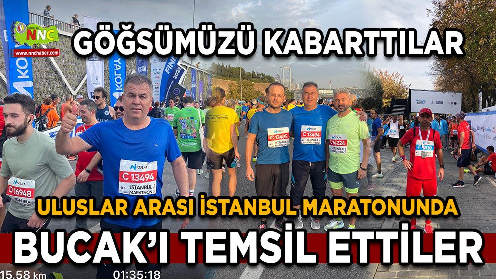43.N-kolay İstanbul Maratonu'nda Bucak'ı temsil ettiler