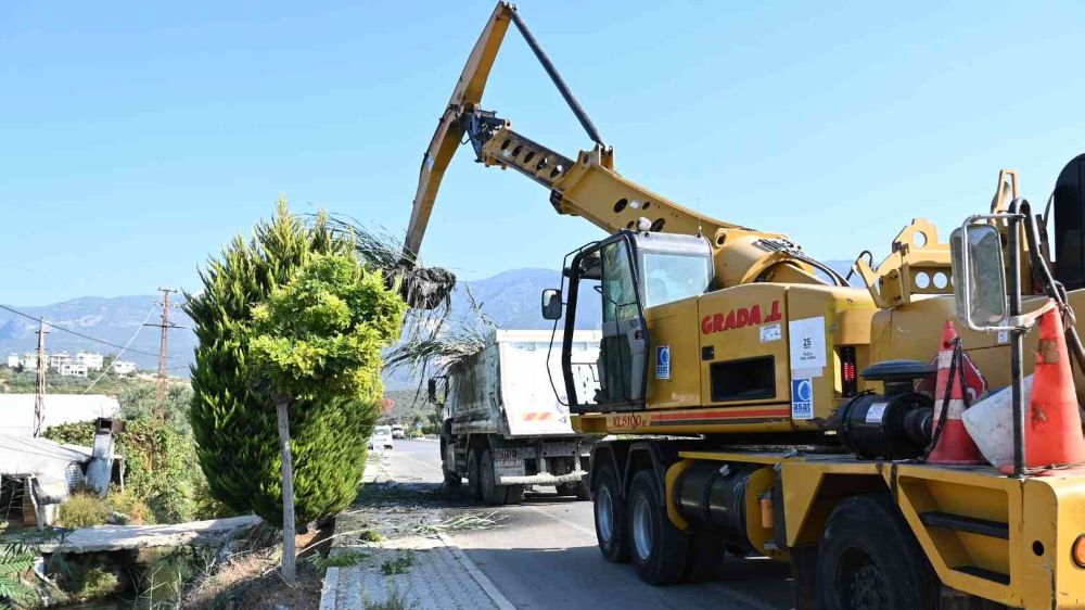 Antalya Demre’de yağmur suyu kanalları temizleniyor