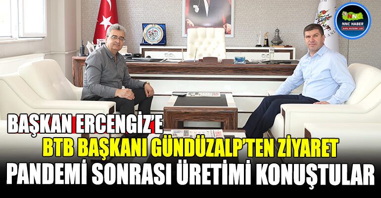 Başkan Ercengiz, Burdur Ticaret Borsası Başkanı Veteriner Hekim Ömer Faruk Gündüzalp’i makamında ağırladı.
