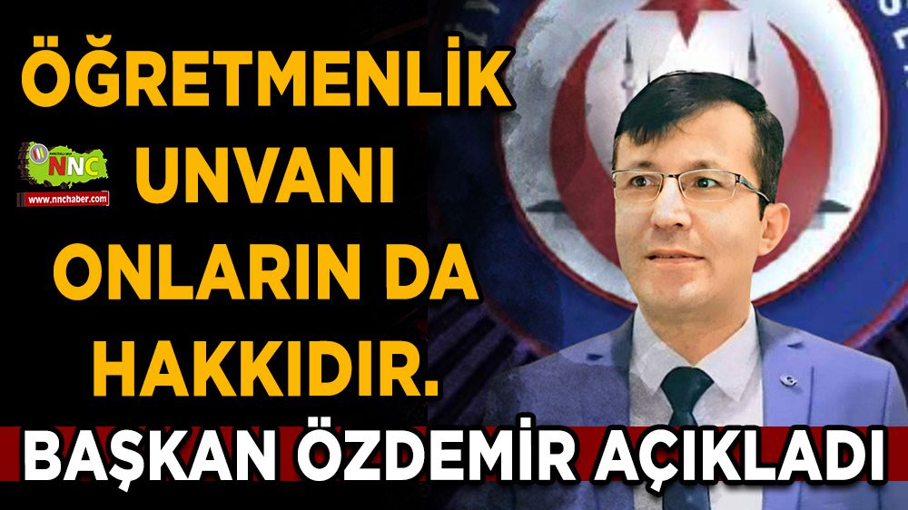 Başkan Özdemir'den öğretmenler günü açıklaması