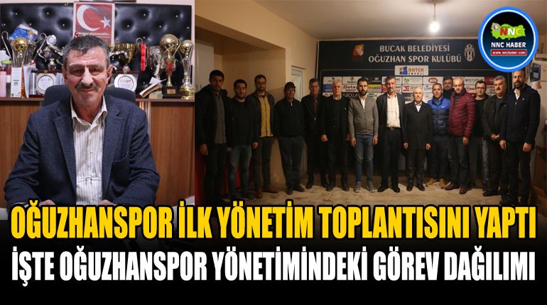 Bucak Belediye Oğuzhanspor Görev Dağılımını Yaptı
