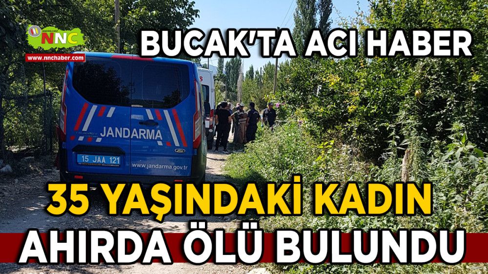 Bucak'ta Acı Haber 35 Yaşındaki Kadın Ahırda Ölü Bulundu