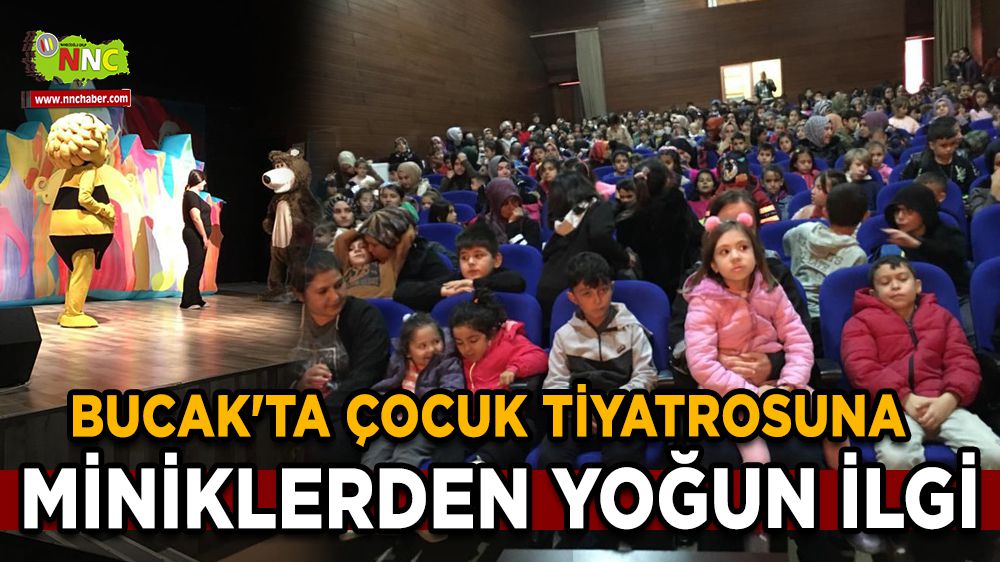 Bucak'ta çocuk tiyatrosuna yoğun ilgi