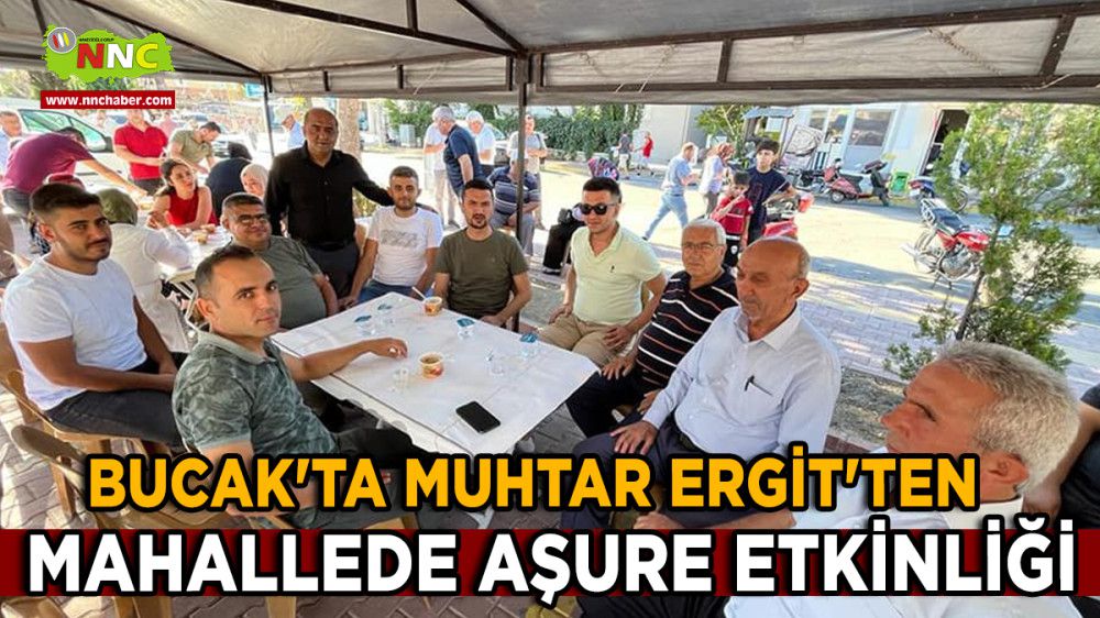 Bucak'ta Muhtar Mehmet Ergit'ten Aşure Etkinliği