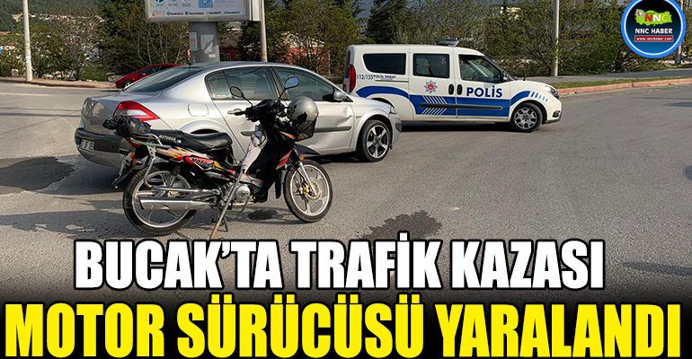 BUCAK’TA TRAFİK KAZASI 1 KİŞİ YARALANDI