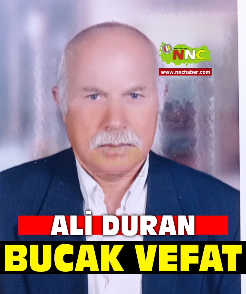 Bucak Vefat Ali Duran