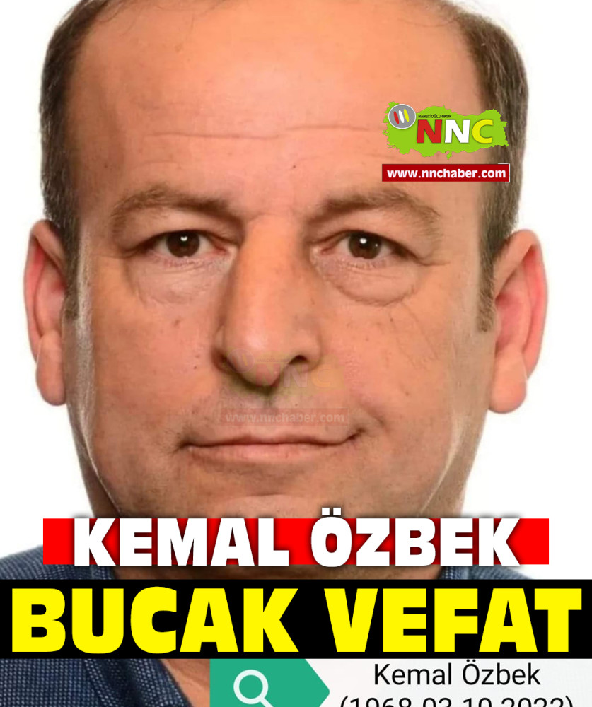 Bucak Vefat Kemal Özbek