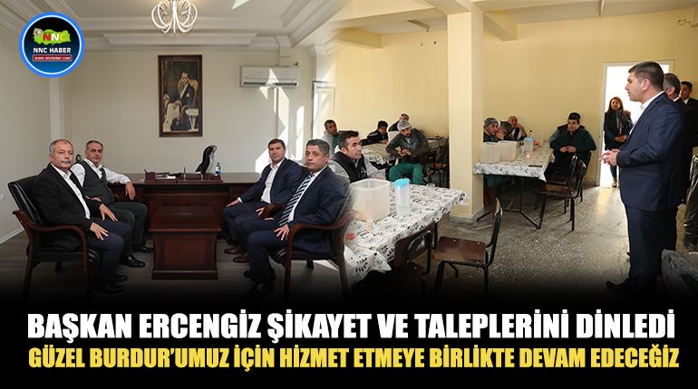 Burdur Belediye Başkanı Ali Orkun Ercengiz, Güçbirliği Et Kombinası çalışanlarını ziyaret etti.