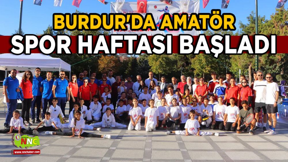 Burdur'da Amatör Spor Haftası Başladı