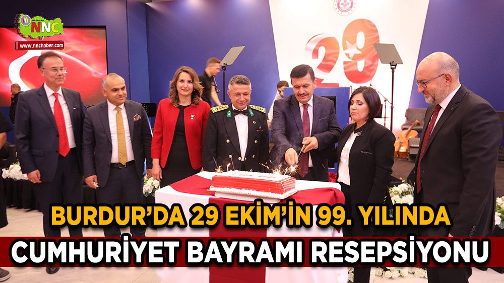 Burdur'da Cumhuriyet Bayramı Resepsiyonu