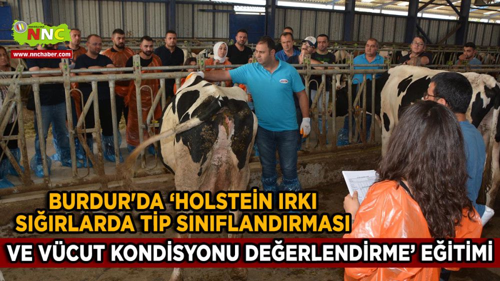 Burdur'da ‘Holstein Irkı Sığırlarda Tip Sınıflandırması ve Vücut Kondisyonu Değerlendirme’ eğitimi
