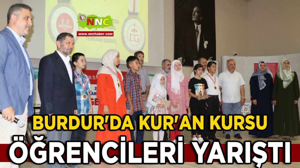 Burdur'da Kur'an kursu öğrencileri yarıştı