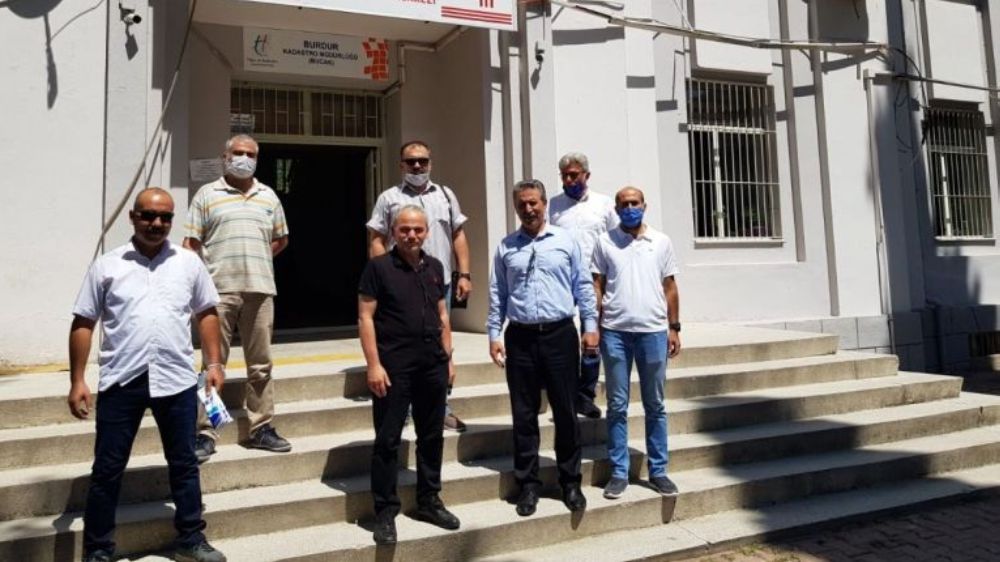 Burdur Türk Eğitimsen Şube Başkanlarından Bucak'a Atanan Şube Müdürlerine Ziyaret