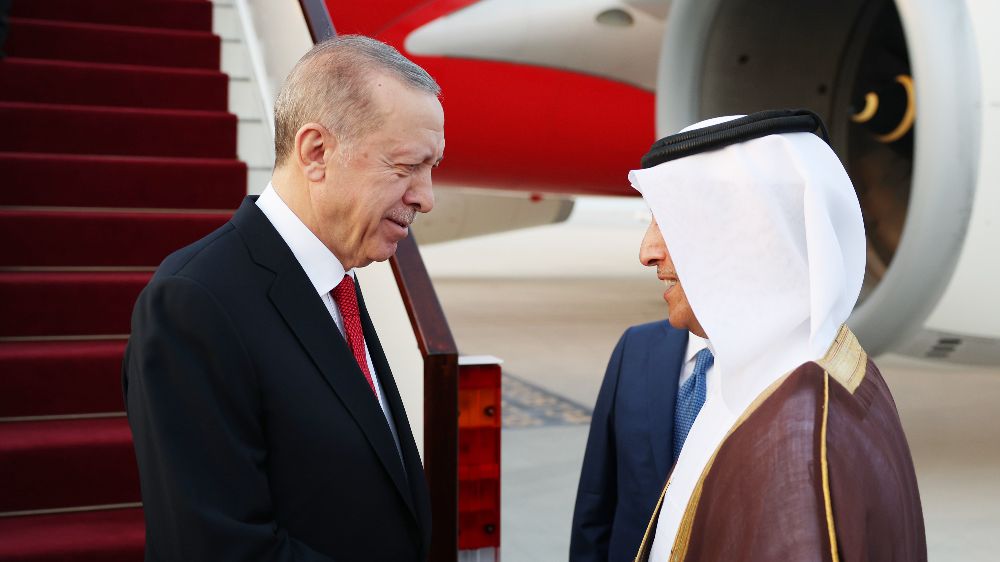 Cumhurbaşkanı Erdoğan Katar'ın başkenti Doha'da 