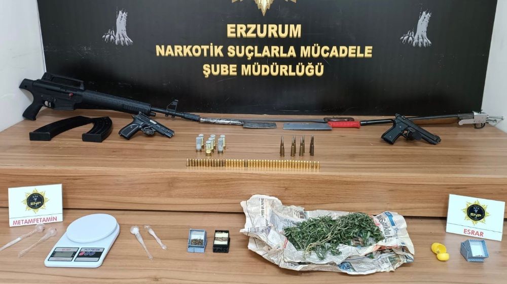 Erzurum'da uyuşturucu satan bir kişi yakalandı