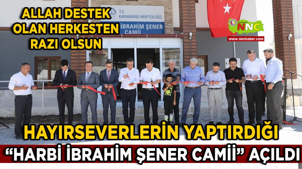 Karamanlı'da hayırseverlerin yaptırdığı caminin açılışı yapıldı