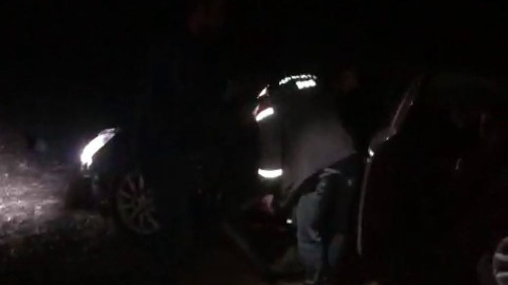Silivri'de yola fırlayan ata araba vurdu