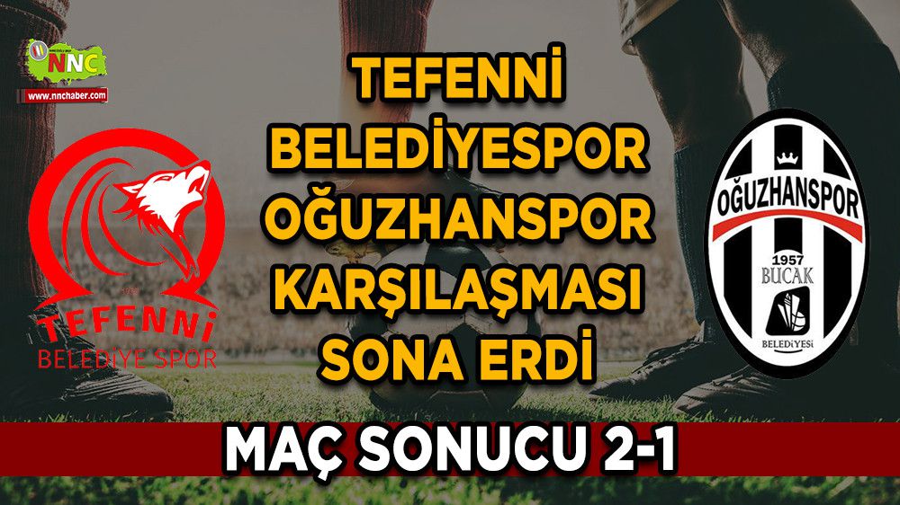 Tefenni Belediye Spor, Bucak Belediye Spor'u Gazi Atatürk Stadında 2-1 yenerek, 3 puanı aldı.