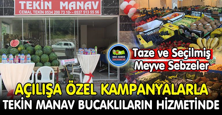 TEKİN MANAV BUCAKLILARIN HİZMETİNE AÇILDI…