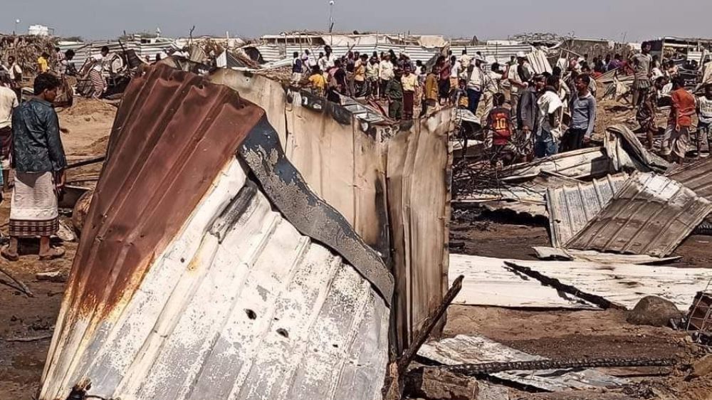 Yemen’de sığınmacı kampında 60 çadır yangında kül oldu