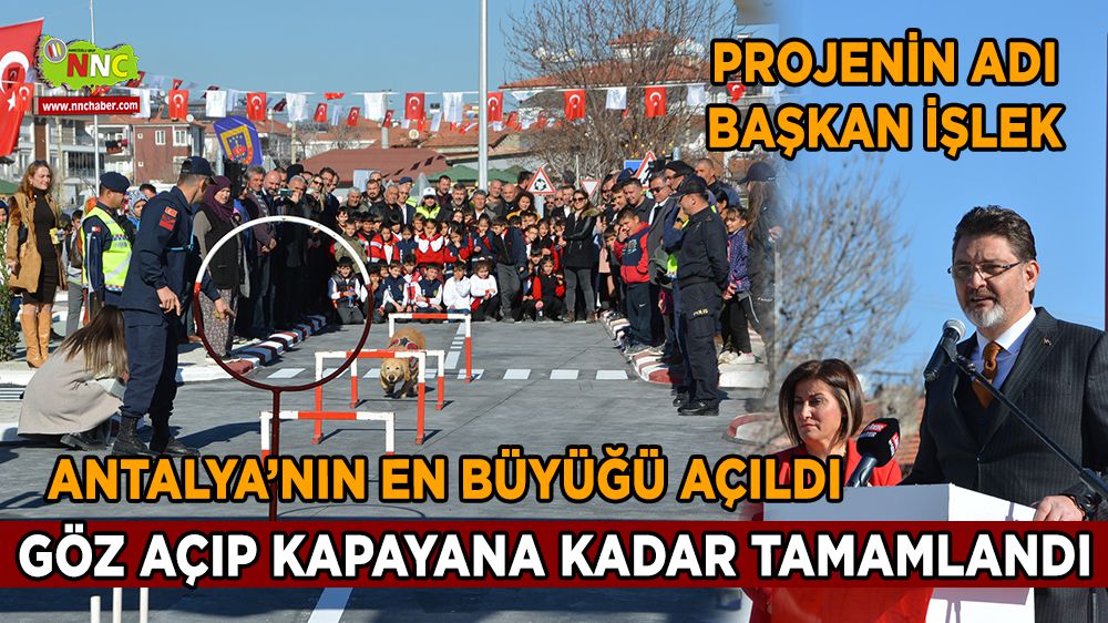 Antalya'nın en büyük trafik eğitim merkezi dualarla açıldı