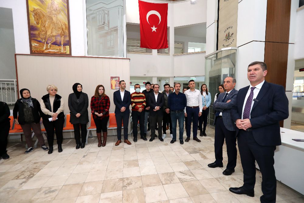 Başkan Ercengiz, Belediye personelinin yeni yılını kutladı