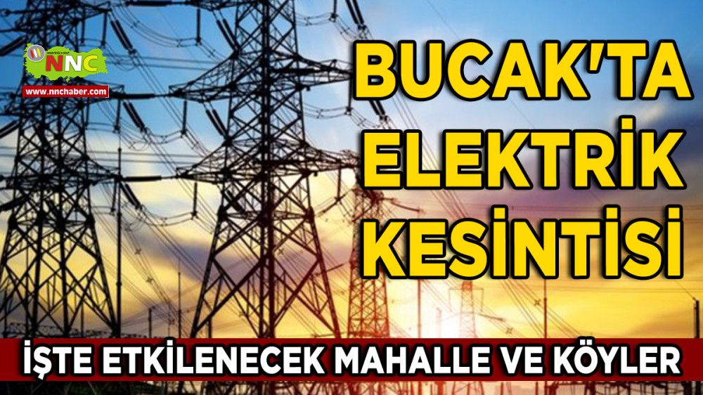 Bucak'ta Elektrik Kesintisi
