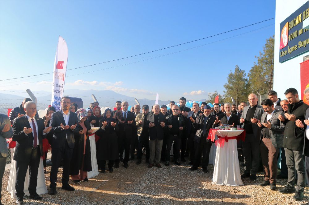 Bucak'ta hizmete alınan 4 yeni su deposunun açılışı yapıldı