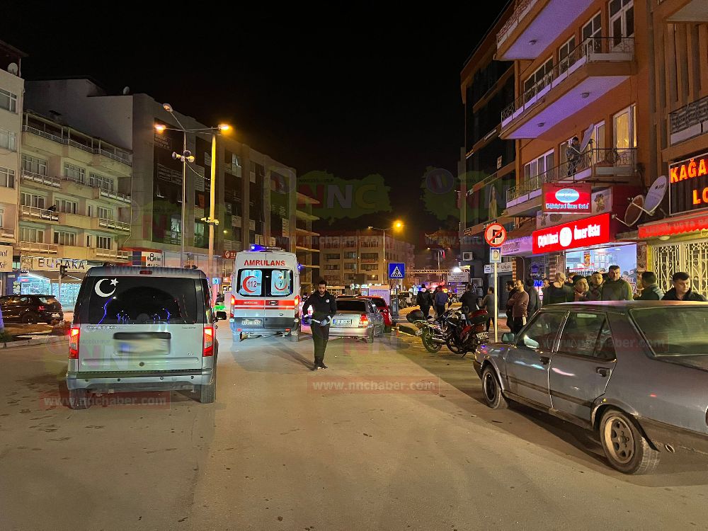 Bucak'ta kaza karşıya geçen kadın yaralandı