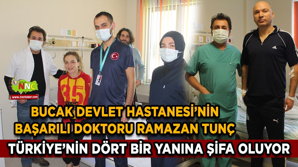 Bucak'ta, Ramazan Tunç Türkiye'nin dört bir yanından gelen hastaları tedavi ediyor