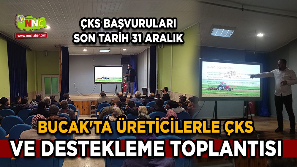 Bucak'ta üreticilerle ÇKS ve destekleme toplantısı