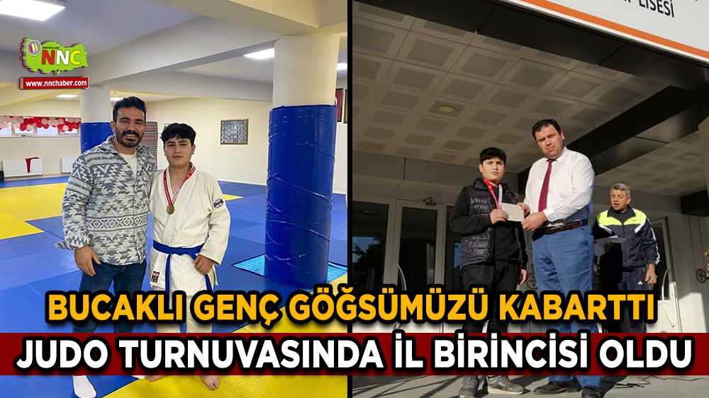 Bucaklı Osman Bekir Açar, Judo turnuvasında Burdur birincisi oldu