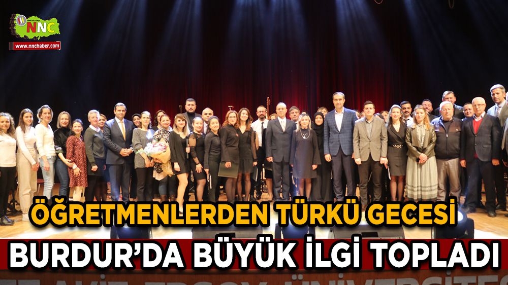 Burdur'da Öğretmenlerden Türkü Gecesi