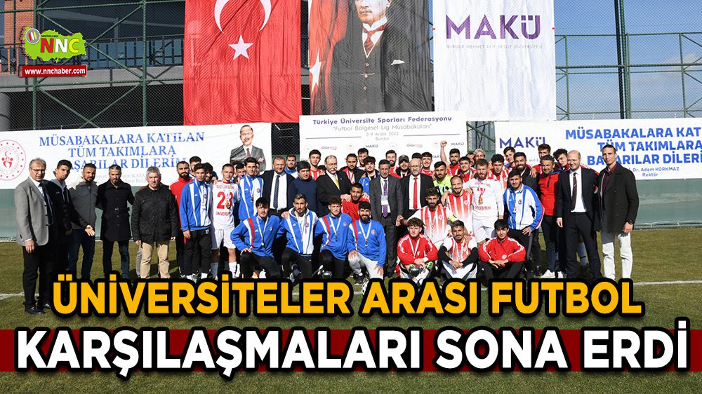 Burdur'da Üniversiteler Arası Futbol Karşılaşmaları Sona Erdi