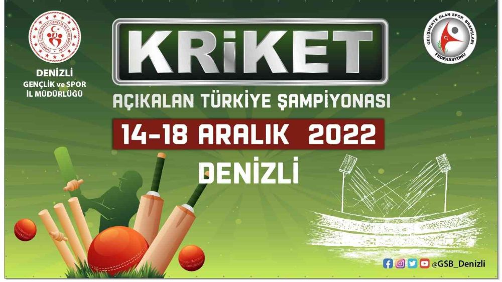 Kriket Türkiye Şampiyonası Denizli'de