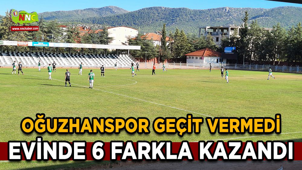Oğuzhanspor Burdur Belediyespor'u 6 farkla yendi