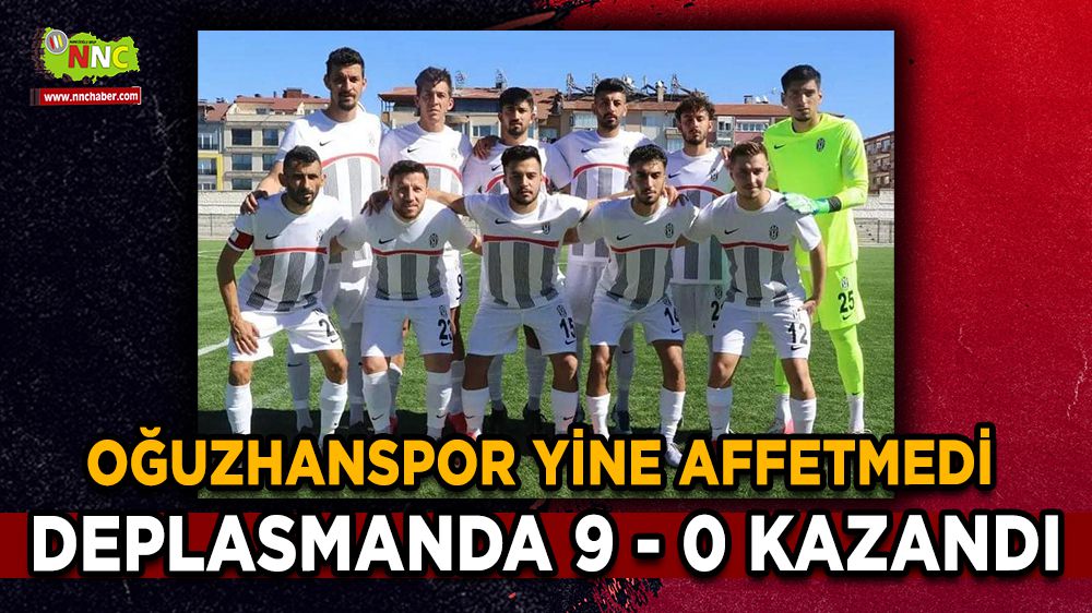 Oğuzhanspor Gölhisarspor'u 9-0 yendi