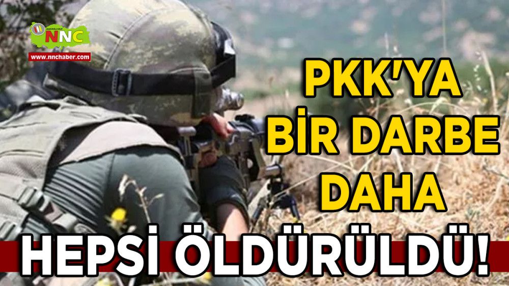 PKK'ya Bir Darbe Daha 9 PKK'lı Terörist Öldürüldü!