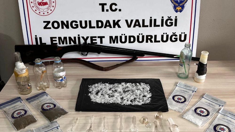 Zonguldak’ta uyuşturucu baskını