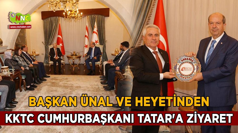 Başkan Emrullah Ünal ve heyetinden KKTC Cumhurbaşkanı Ersin Tatar'a ziyaret