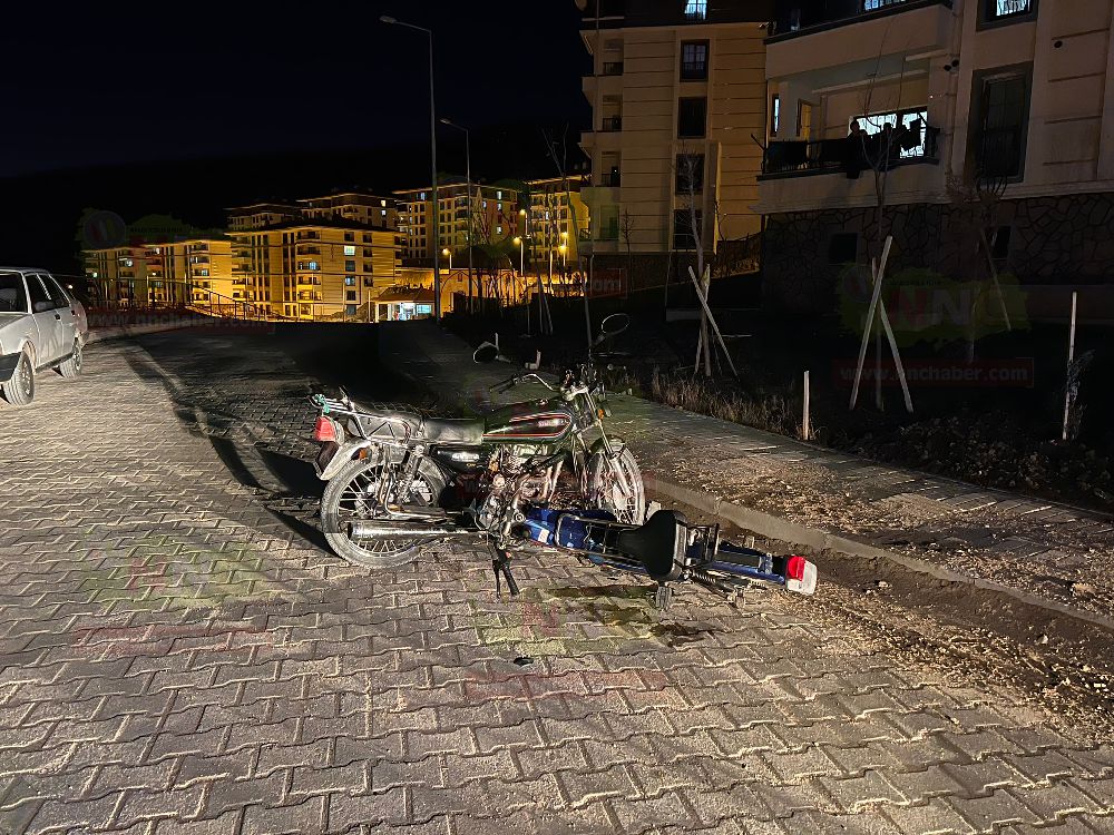 Burdur Bucak'ta motosiklet kazası 2 yaralı