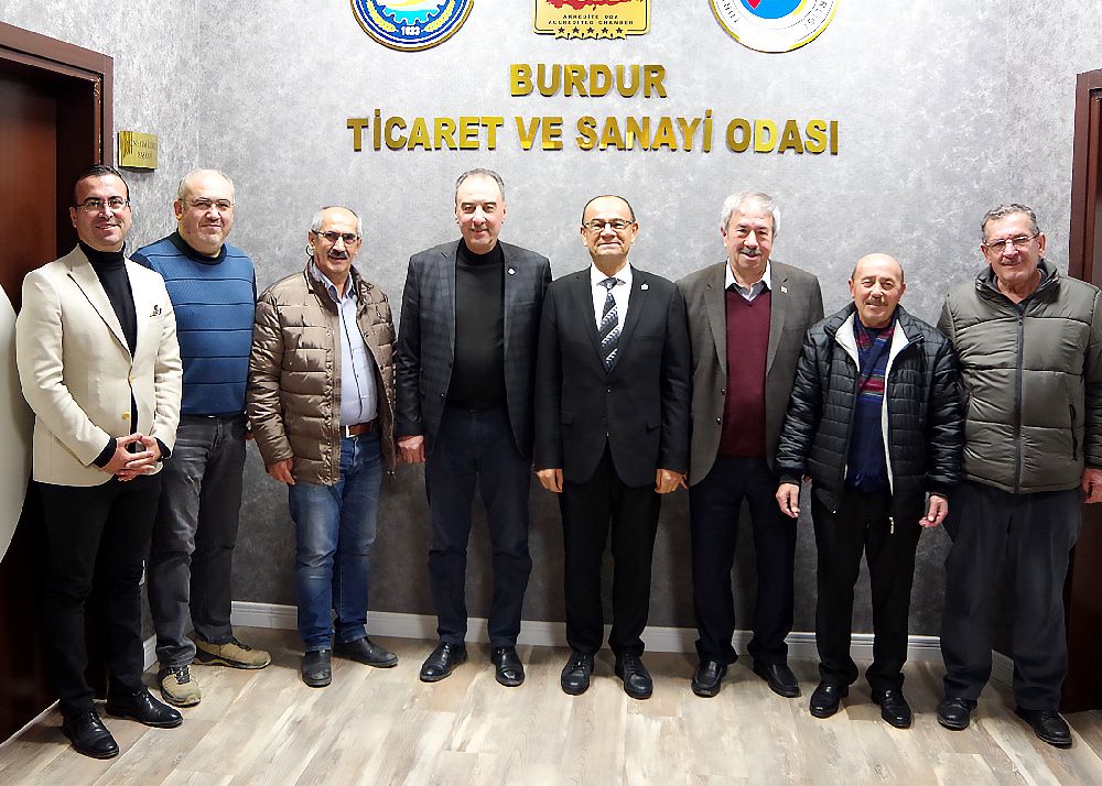 CHP VE İYİ Parti heyetlerinden Burdur TSO'ya ziyaret