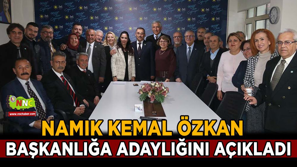 Namık Kemal Özkan, İYİ Parti Burdur İl Başkanlığına adaylığını açıkladı