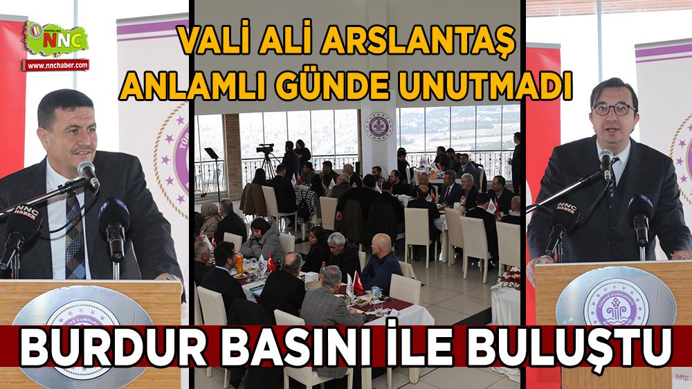Vali Ali Arslantaş Burdur basınını unutmadı